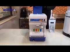 Fabricant de cônes de neige électrique de 230W 220V Machine à cônes de neige Blanc