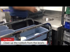 Réservoir de lavage de vaisseaux de cuisine multi-fonctionnel