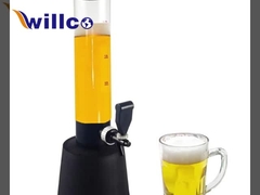 Tour de boissons en plastique 3L équipement de bar de café Tour de bière noire